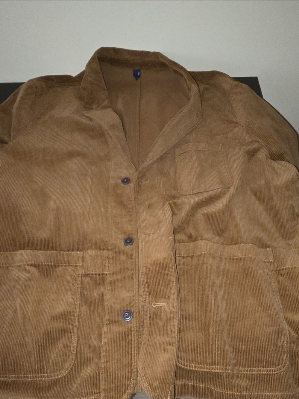Gap Mens Tan Corduroy 3-Button Chore Jacket Blazer 3XL